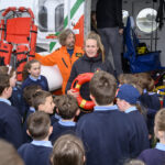 Irish Coast Guard rescue helicopter, Kilmaley National School, , at 10:31:27, 12May 2022,