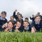 Irish Coast Guard rescue helicopter, Kilmaley National School, , at 10:54:16, 12May 2022,