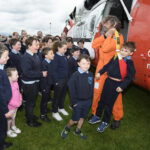 Irish Coast Guard rescue helicopter, Kilmaley National School, , at 10:20:26, 12May 2022,