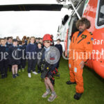 Irish Coast Guard rescue helicopter, Kilmaley National School, , at 10:22:53, 12May 2022,