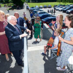 President in Ennis for Tidy Towns plaque unveiling