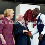 President in Ennis for Tidy Towns plaque unveiling