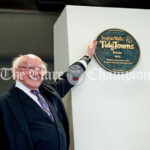 President in Ennis for Tidy Towns plaque unveiling