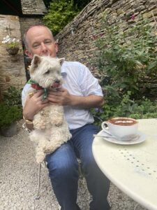 A delicious dogguccino at Lucy's Tearooms.