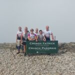 Riverside cycling having reached the top of Croagh Patrick