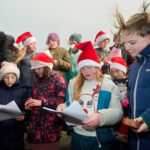 Ennistymon school children singing carols at Hospital