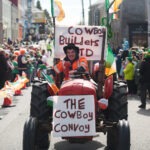 at the St Patrick’s Day parade in Lisdoonvarna. Photograph by John Kelly